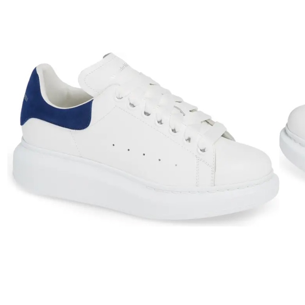 Blue Velour Alexander McQueen Sneakers